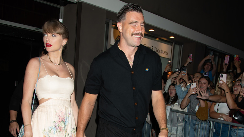Taylor Swift and Travis Kelce in New York City in 2024