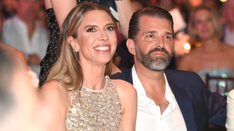 Donald Trump Jr. and Bettina Anderson attend a gala event together.