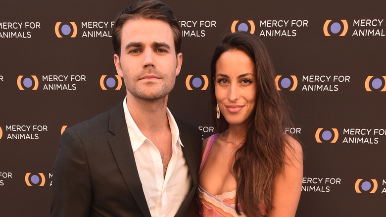 Paul Wesley and Ines de Ramon at an event