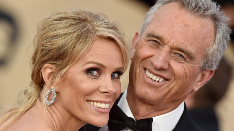 Cheryl Hines and Robert F. Kennedy Jr. smiling