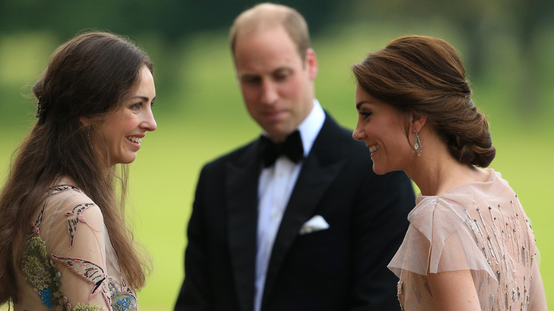 Rose Hanbury with Kate Middleton and Prince William