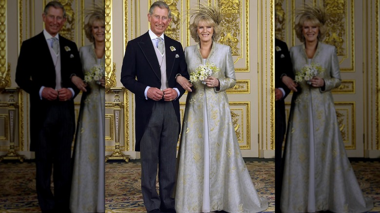 Prince Charles and Camilla Parker Bowels on their wedding day in 2005