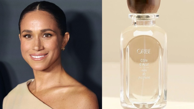 Meghan Markle smiling, Oribe