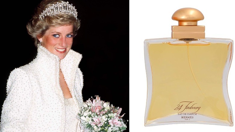 Princess Diana smiling, Hermès 24 Faubourg