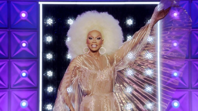 RuPaul in a shiny outfit