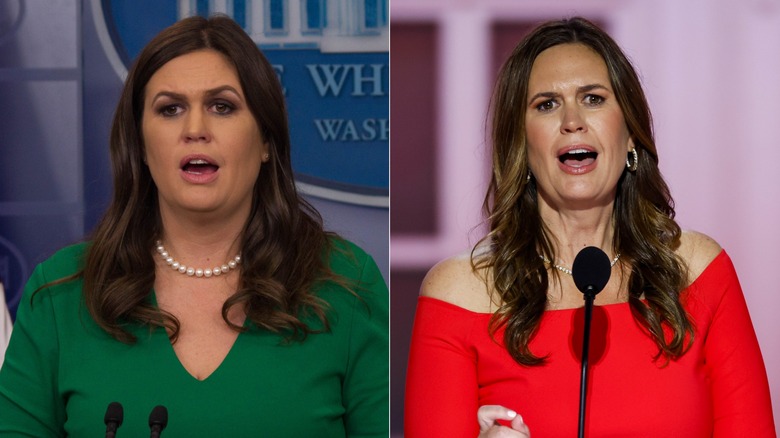 Sarah Huckabee Sanders before and after her weight loss transformation