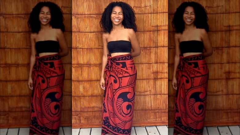 woman wearing a sarong