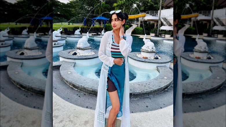 woman wearing a sarong