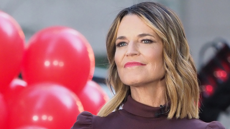 Savannah Guthrie on the set of the Today show
