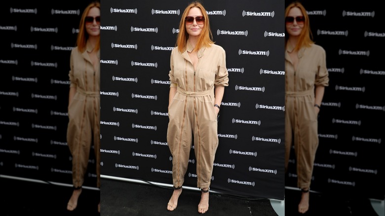 Stella McCartney in khaki jumpsuit
