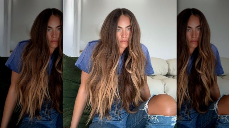 Very long hair with layers