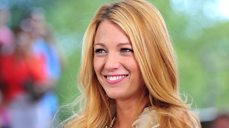 Smiling Blake Lively in 