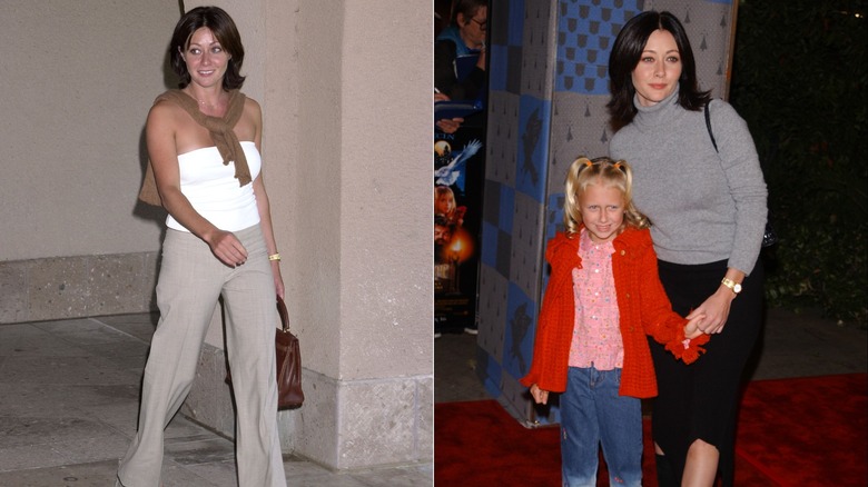 Shannen Doherty rocking early 2000s style