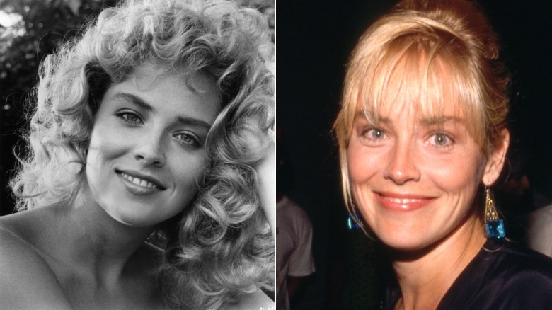 Images of Sharon Stone from 1985 and 1990