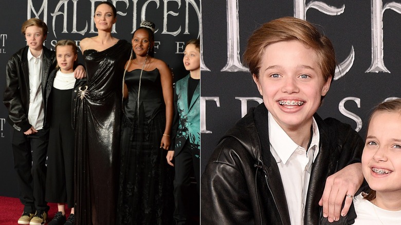 Shiloh Jolie-Pitt leather jacket