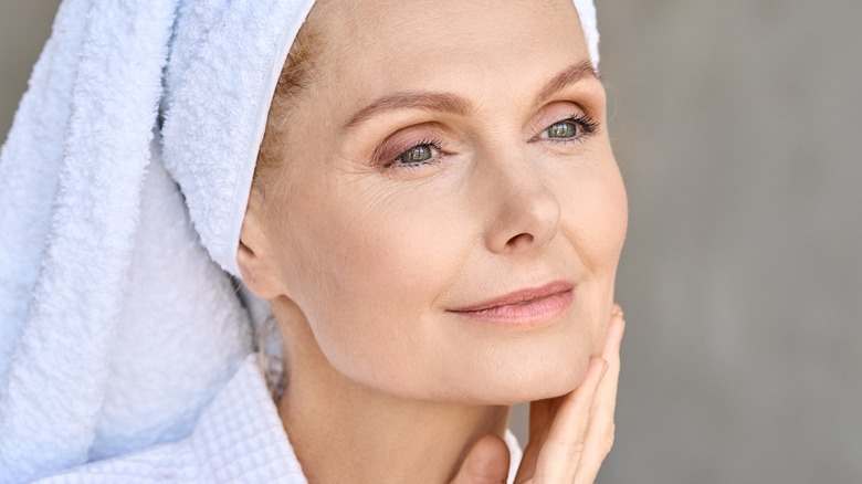 female radiant skin morning