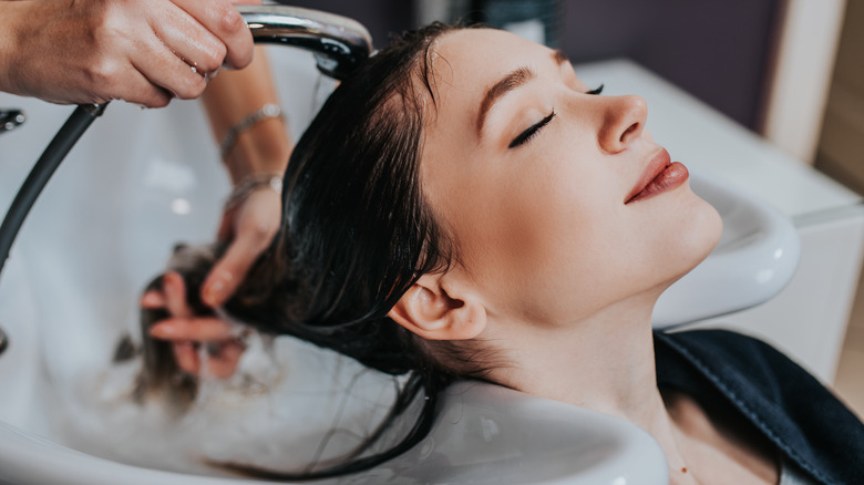 hair wash hair salon