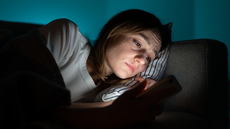 woman suffering from insomnia