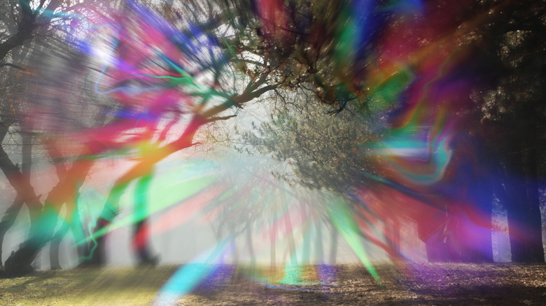 Aura symptom from a migraine