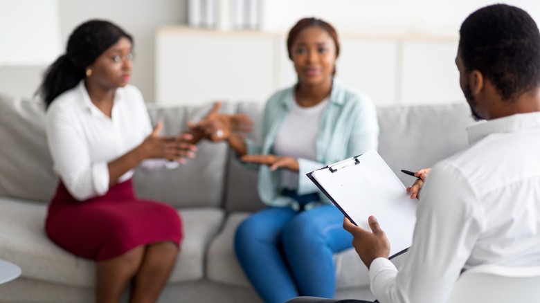 Couple having therapy together 