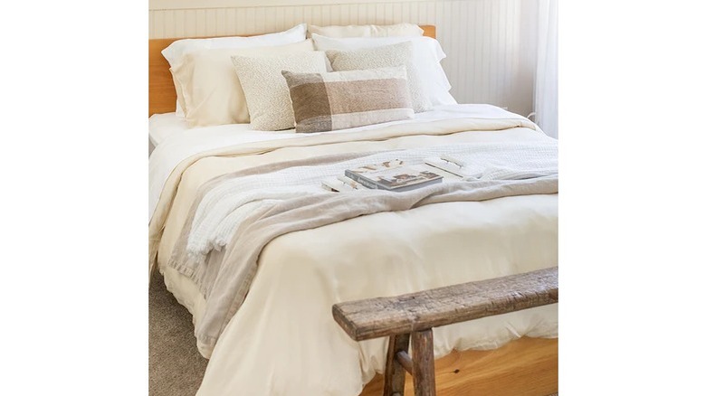 eucalyptus bed set silk