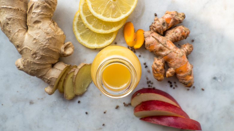 Anti-inflammatory foods flat lay