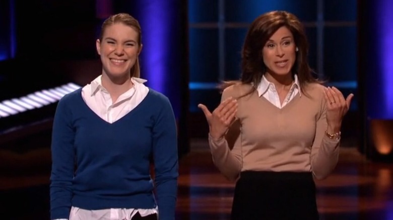 Julie Kalimian pitches SkinnyShirt on Shark Tank