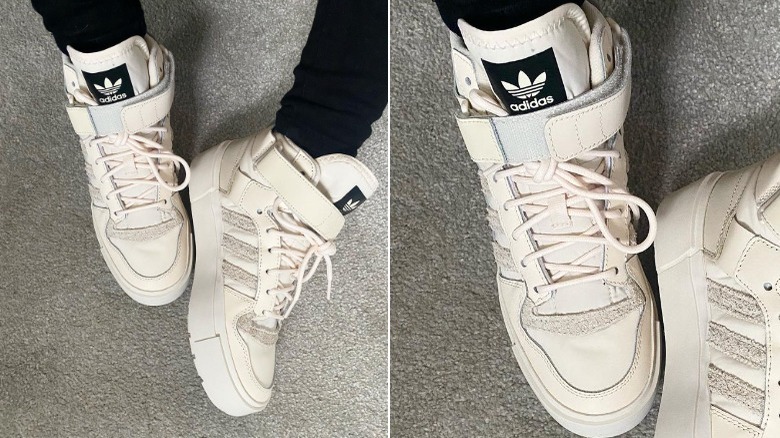 High-top Adidas sneakers 