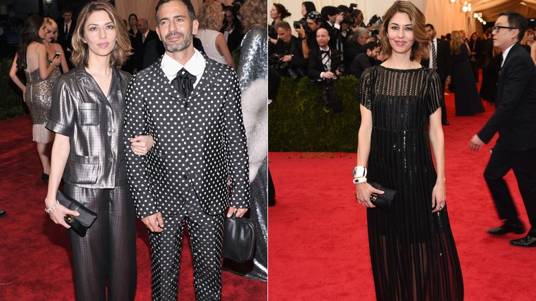 Sofia Coppola at the Met Gala in 2013 and 2014.