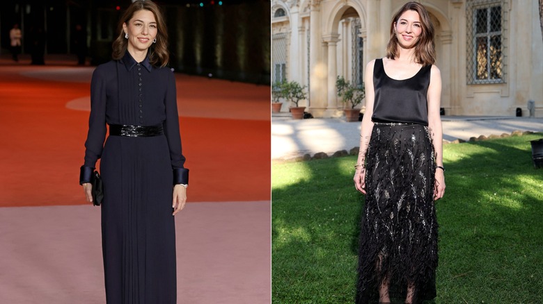 Sofia Coppola at industry events in 2023 and 2024.