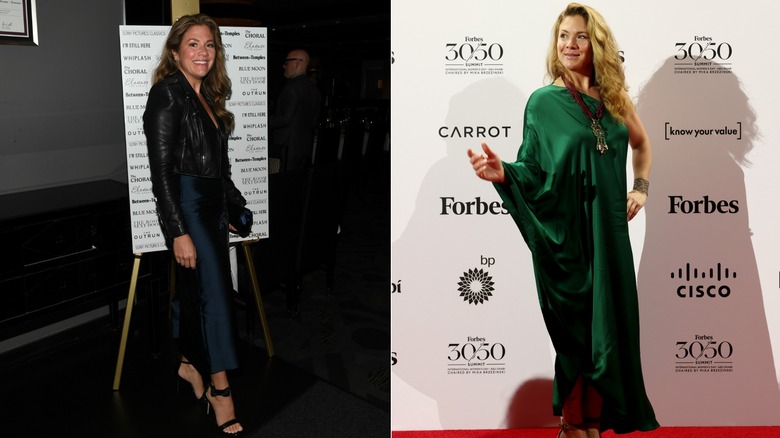 A split image of Sophie Grégoire Trudeau posing for photos