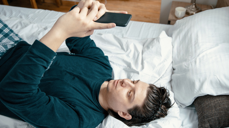 person holding phone