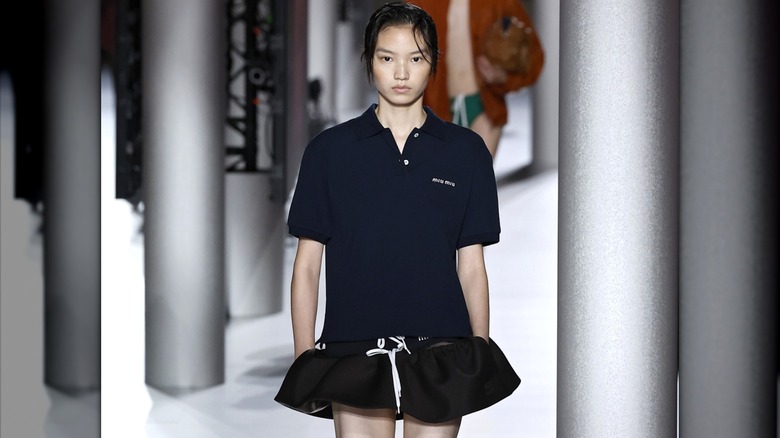 Model for Miu Miu Spring/Summer 2024