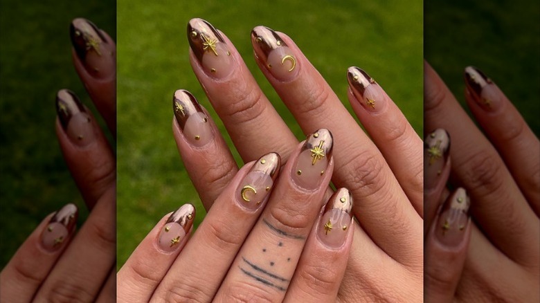 gold star nails