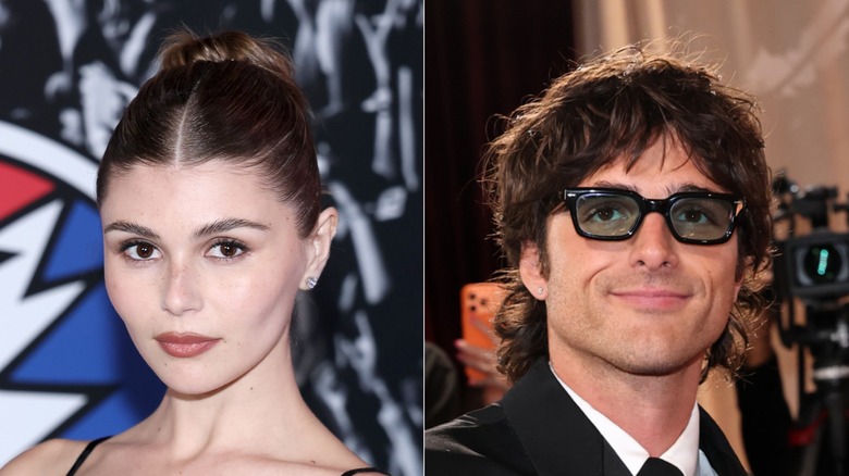 L: Olivia Jade attends the Alice + Olivia Grateful Dead Party at Angel Orensanz Center on November 12, 2025 ; R: