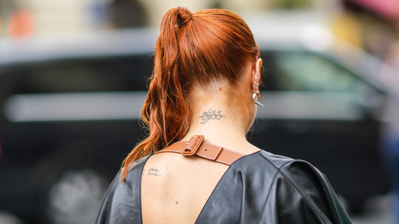 belt strap on low back dress