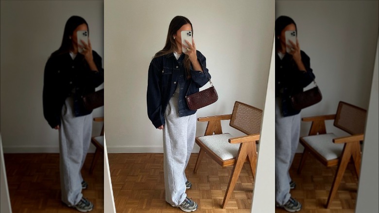 Person in chunky sneakers