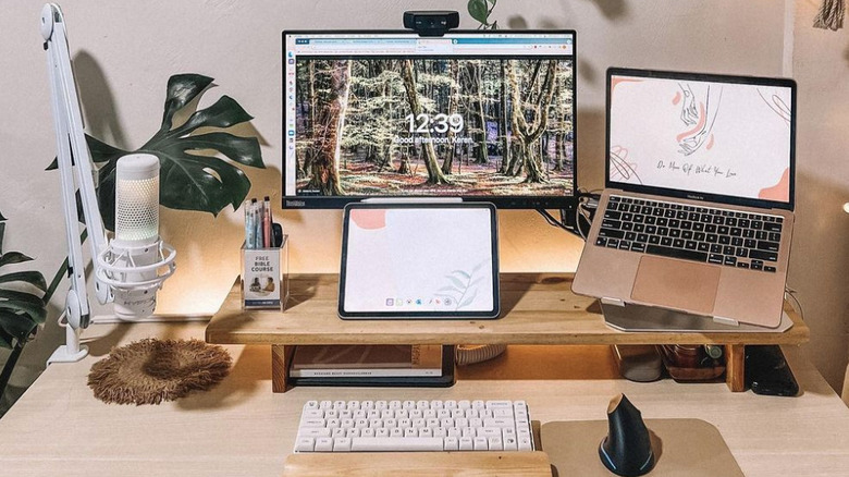 natural remote wfh desk style