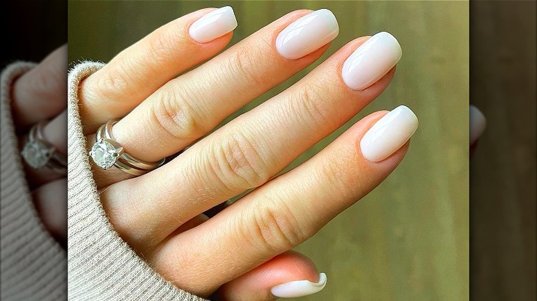 Milky nails