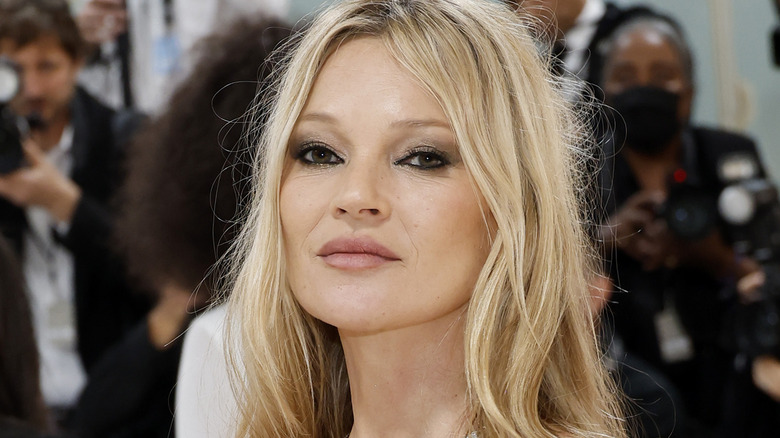 Girl wearing pink blush