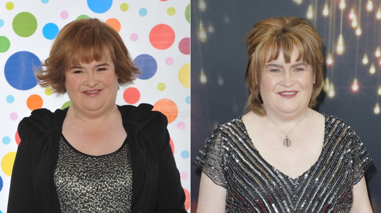 Susan Boyle with red hair