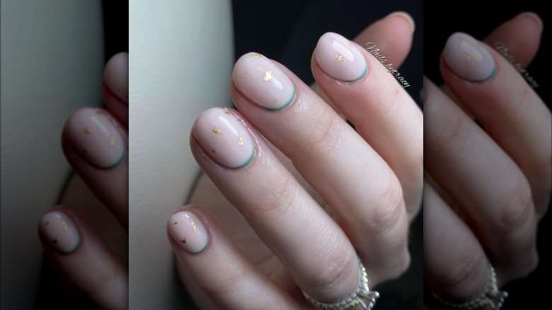 reverse french manicure 
