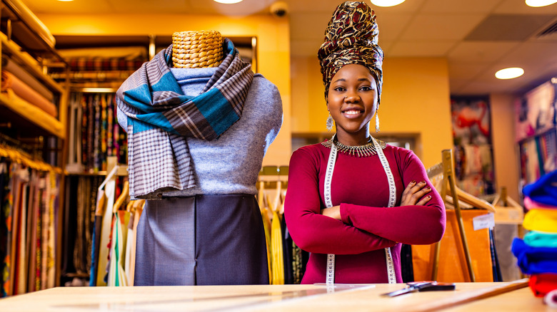 Woman fashion designer