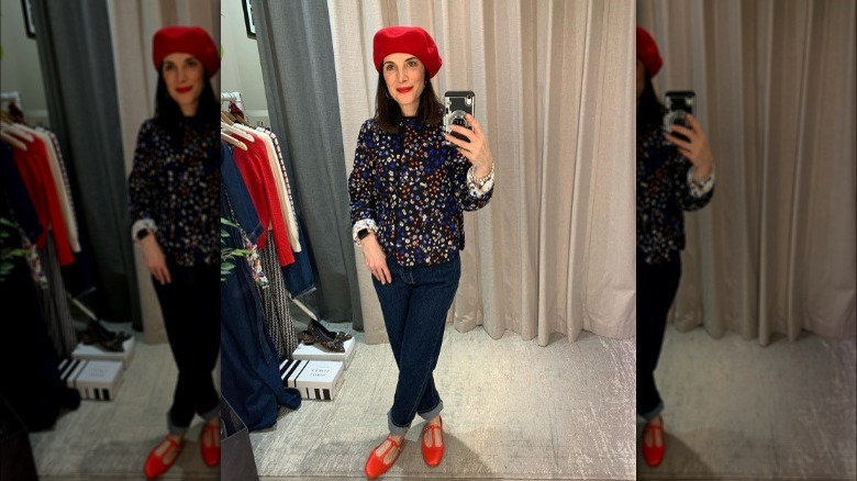 mom jeans and mary janes