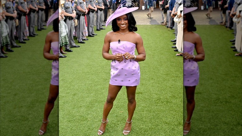 Simone Biles at the 2025 Kentucky Derby.