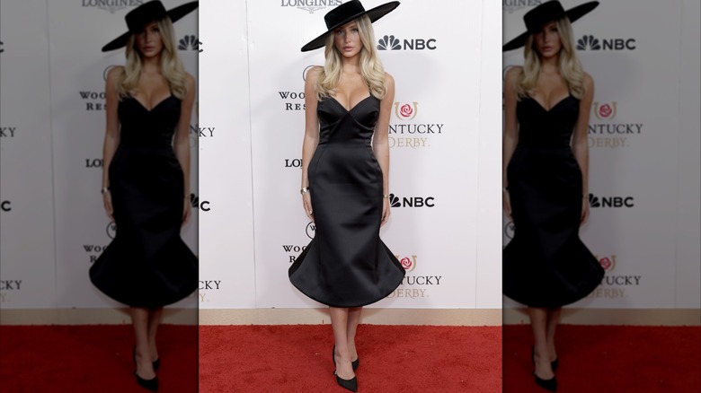 Alix Earle at the 2025 Kentucky Derby red carpet.