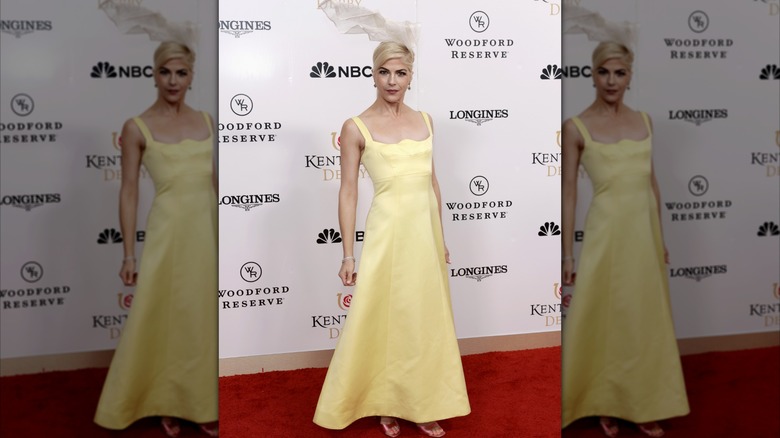 Selma Blair at the 2025 Kentucky Derby red carpet.