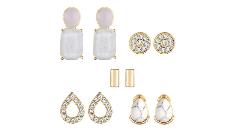 Kevia 18k Gold Stud Earrings Set