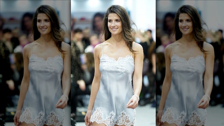 woman in Lingerie dress