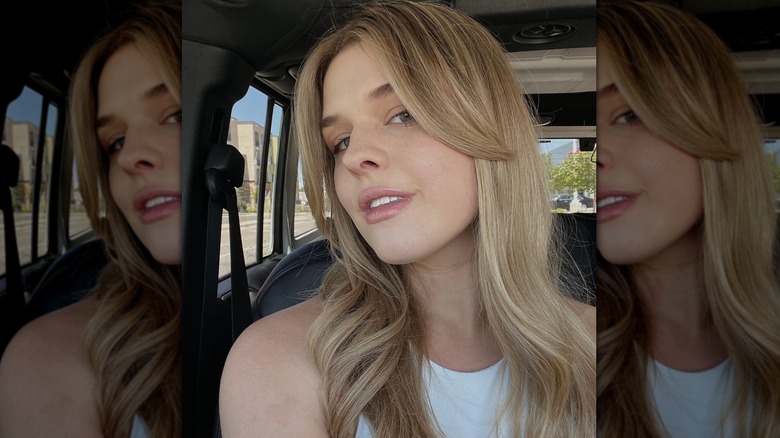 blond woman with wavy hair